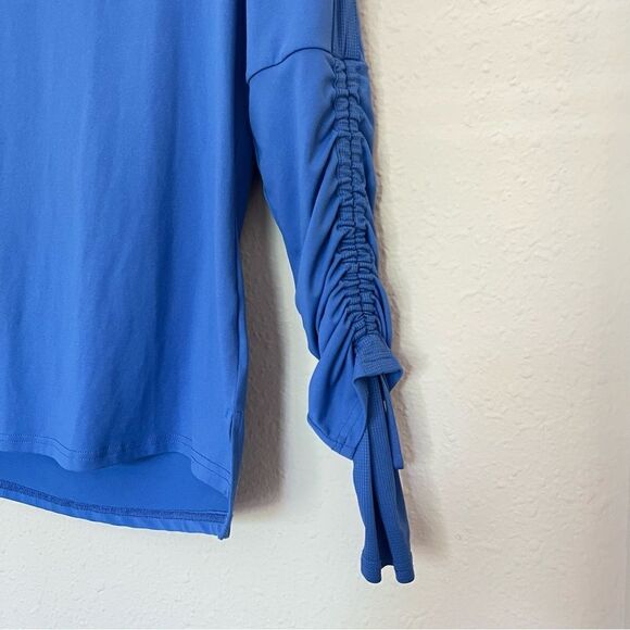 Fabletics Periwinkle Blue Cashel Adjustable Long Sleeve Cinched Top Size XS - Picture 3 of 6